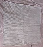New handmade crochet white cot crib car seat christening welcoming baby blanket 