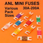 ANL Mini Fuse Fuses Car Audio Wiring 30A 40A 50A 60A 70A 80A 100A 125A 150A 200A