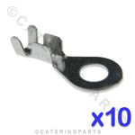 10 x M4 HEAT RESISTANT HIGH TEMPERATURE EYELET RING TERMINAL CRIMP CONNECTOR
