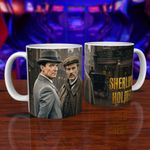 Sherlock Holmes Jeremy Brett Doctor Watson David Burke mug