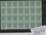 FORGERY - Sheet of Werner's FORGERY/REPLICA of 1934 Basutoland - OFFICIAL - 1/2d