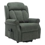 The Darwin - Dual Motor Riser Recliner Mobility Arm Chair in Fern Fabric