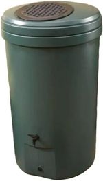 350L Magnum Water Butt with Harcostar Diverter Rain Barrel Tank Tap Lid Green