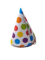 8 Party Hats Happy Birthday Kids Paper Cone Hats Fun Game Safe Elastic One Size