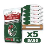 Nutrigrow Weed, Feed & Moss Killer 4in1 Lawn Fertiliser - 100kg | Feed and Weed
