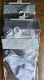 John Lewis & Partners Premature 3lb Organic Cotton Jersey Jacket White Giraffe