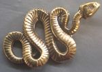 Snake Figure in Brass