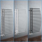 1000x548mm Designer Bathroom Straight Heated Rad Towel Rail Radiator Warmer