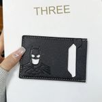 2026 Leather Bat Wallet Superhero Mask Card Holder Hero ID Slim Men & Women