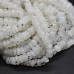 Rainbow Moonstone Irregular SMOOTH Spacer Beads - 3 Sizes - 15'', for Jewellery