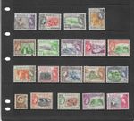 DOMINICA 1954-62 QEII  SET OF 19 sg140-58  USED