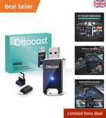 Mini Wireless Carplay Adapter 2026 Upgraded, 2 in 1 Convert Wired CarPlay/And...
