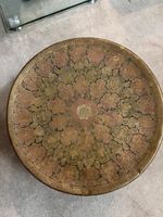 Rare antique middle eastern decorative foot warming stool/prayer stool