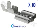 OVEN HEATING ELEMENT METAL CONNECTOR SPARE CRIMP PACK OF 10