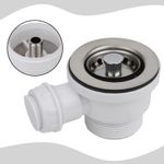 Sink Waste 70mm PP Flange Fits Sink Mini Basket Strainer Waste kit for Kit New