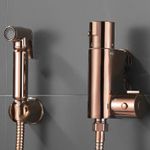 DOUCHE BIDET SHATTAF ROSE GOLD MUSLIM SHOWER SPRAY BRASS THERMOSTATIC KIT SET