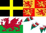 New Wales Cymru St David's Owain Glyndwr Welsh Bunting Flag Patriotic Flags