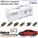 White LED Light Bulbs Interior Light Kit For R50 R53 2001-2007 MINI One Cooper S