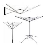 4 & 5  ARM ROTARY AIRER MULTI HANGER FREE STANDING WALL MOUNTED GROUND SPIKE PEG