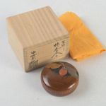 Japanese Black Persimmon Wood Persimmon Makie Kogo Signed Nakamura Soetsu