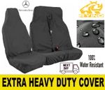 HEAVY DUTY WATERPROOF BLACK VAN SEAT COVERS 2+1 FOR Mercedes Sprinter 2008-2023
