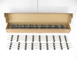 Maldon Track O Gauge ST18 Straights 18" Lengths 3 Rail Inc Connecting Plates x10