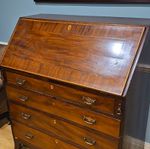 Antique Mahogany Drop Front Bureau Desk With Drawers Freestanding 44in