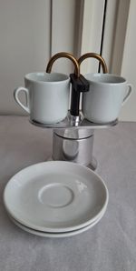 Original Bialetti 2 Tazza/Cup Espresso Coffee Maker Vintage Percolator