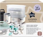 Tommee Tippee Complete Feeding Set Electric Steam Steriliser Baby Bottles Warmer