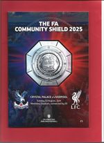 2025 FA COMMUNITY SHIELD     CRYSTAL PALACE v LIVERPOOL   Official Programme