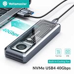 40Gbps USB 4 SSD Enclosure M.2 NVMe Case For Thunderbolt 3/4 4TB High-Speed UK