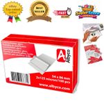 Crystal Clear Laminating Pouches 54x86 mm - Waterproof Protection Pack of 100