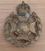 World War I 19th (County of London) Battalion (St Pancras) Regiment cap badge.
