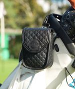 Premium Leather Golf Rangefinder Case - Black