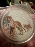 Approx 1oz Year Of The Tiger Silver Coloured Coin