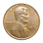 USA One Cent 1971 Coin FREE DELIVERY 