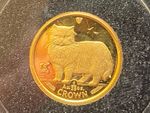 1/25oz Gold proof Cat coin 1989