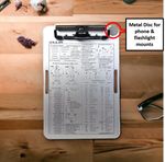 Pilot's Kneeboard, IFR/VFR Aluminum Composite Plate, VFR Notepad included