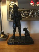 Bill Sykes & Bullseye - Figurine / English Bull Terrier / Oliver Twist