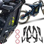 8PCS Gloss Black Frame Guards Fairing Body Kit Cover for Surron Light Bee X LBX