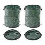 2x Heavy Duty Pop Up Garden Waste Bags Large Leaf Grass Weeds Bin Sack