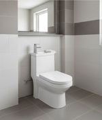 2 in 1 Toilet Sink Combo Close Coupled Space Saving WC Compact Basin Tap Options