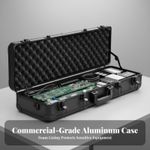 Aluminum Transport Case Large Capacity Protective Container rigid-shell for