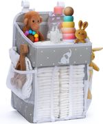 Hanging Changing Table Organizer - Nursery Organizer with Multiple Compartments
