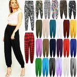 Womens Ladies New Harem Trousers Ali Baba Long Pants Baggy Plus Size