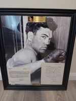 Jack Dempsey signed autograph Hand Written Signed Letter Framed Very Rare Boxing