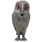 Victorian Revival Decorative Small Owl Mustard Pot Silver Plate After George Fox