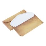 25 Packs Envelopes Vintage Aged Paper Brown Stationery Paper 8.7x4 Inch