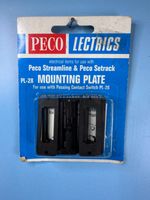 PECO PL-28 6 Mounting Plates (for use with Lever Switches PL-22/23/26)