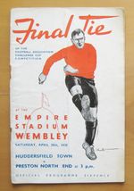 1938 FA Cup Final HUDDERSFIELD TOWN v PRESTON NORTH END Good Condition Programme